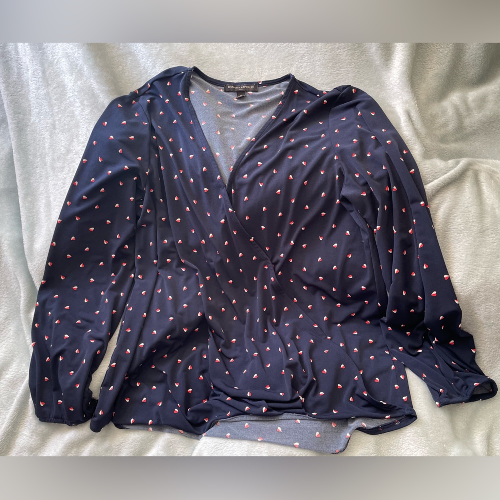 Long sleeve wrap shirt
